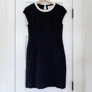 Kate Spade Mod Black Dress With White Collar